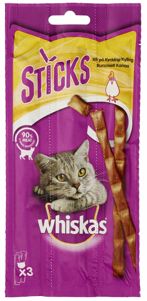 Whiskas® Sticks Kylling 18g 3 Whiskas® Sticks Kylling 18g