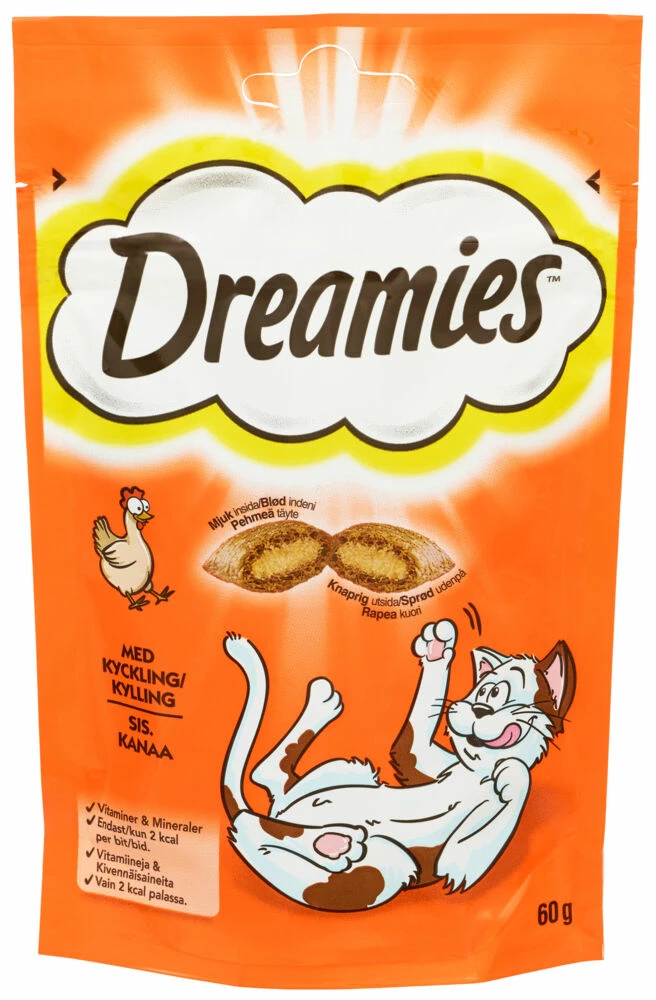 Dreamies® Kylling 60g 3 Dreamies® Kylling 60g