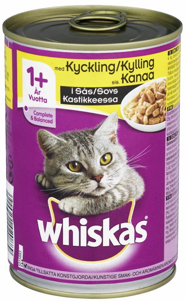 Whiskas® Kylling I Saus 400g Boks