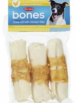 Best Friend Bones Tyggeben Kylling 10cm 3stk