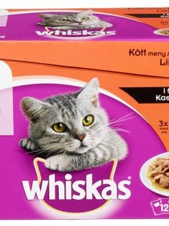 Whiskas® 1+ Kjøttmeny I Saus 12x100g