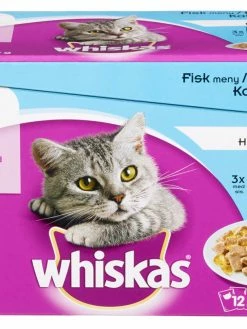 Whiskas® 1+ Fisk I Gele 12x100g