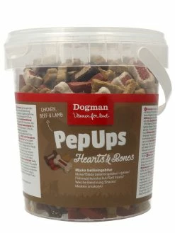 Dog Man Pep Ups Hearts/Bones Mix 500g