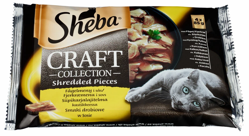Sheba Pouch Fjærfe 85g 3 Sheba Pouch Fjærfe 85g
