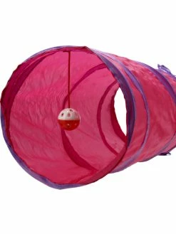 Dog Man Kattleksak Tunnel Rosa