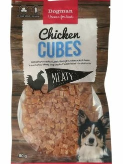 Dog Man Chicken Cubes 80g