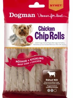 Dog Man Chicken Chip Rolls 10pk