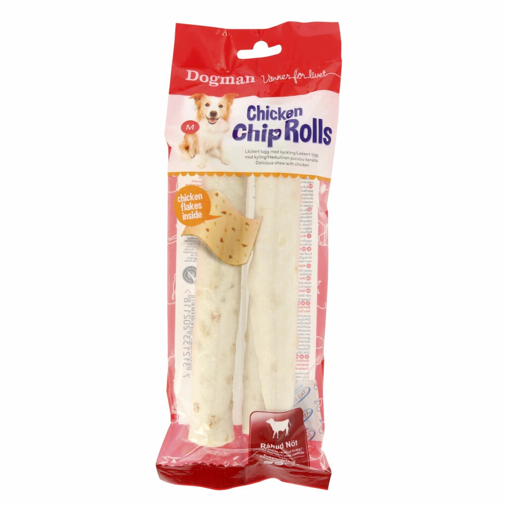 Dog Man Chicken Chip Rolls 2pk 3 Dog Man Chicken Chip Rolls 2pk