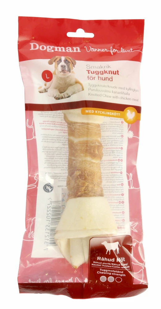 Dog Man Tyggeknute Kylling 23cm 3 Dog Man Tyggeknute Kylling 23cm