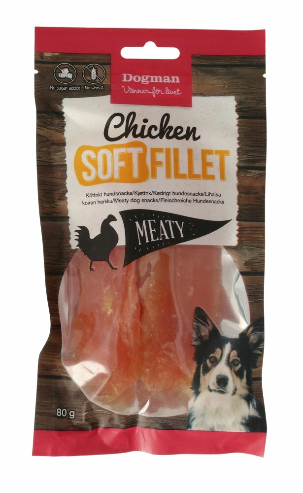 Dog Man Chicken Soft Fillets 80g