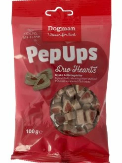 Dog Man Pep Ups Duo Hearts 100g