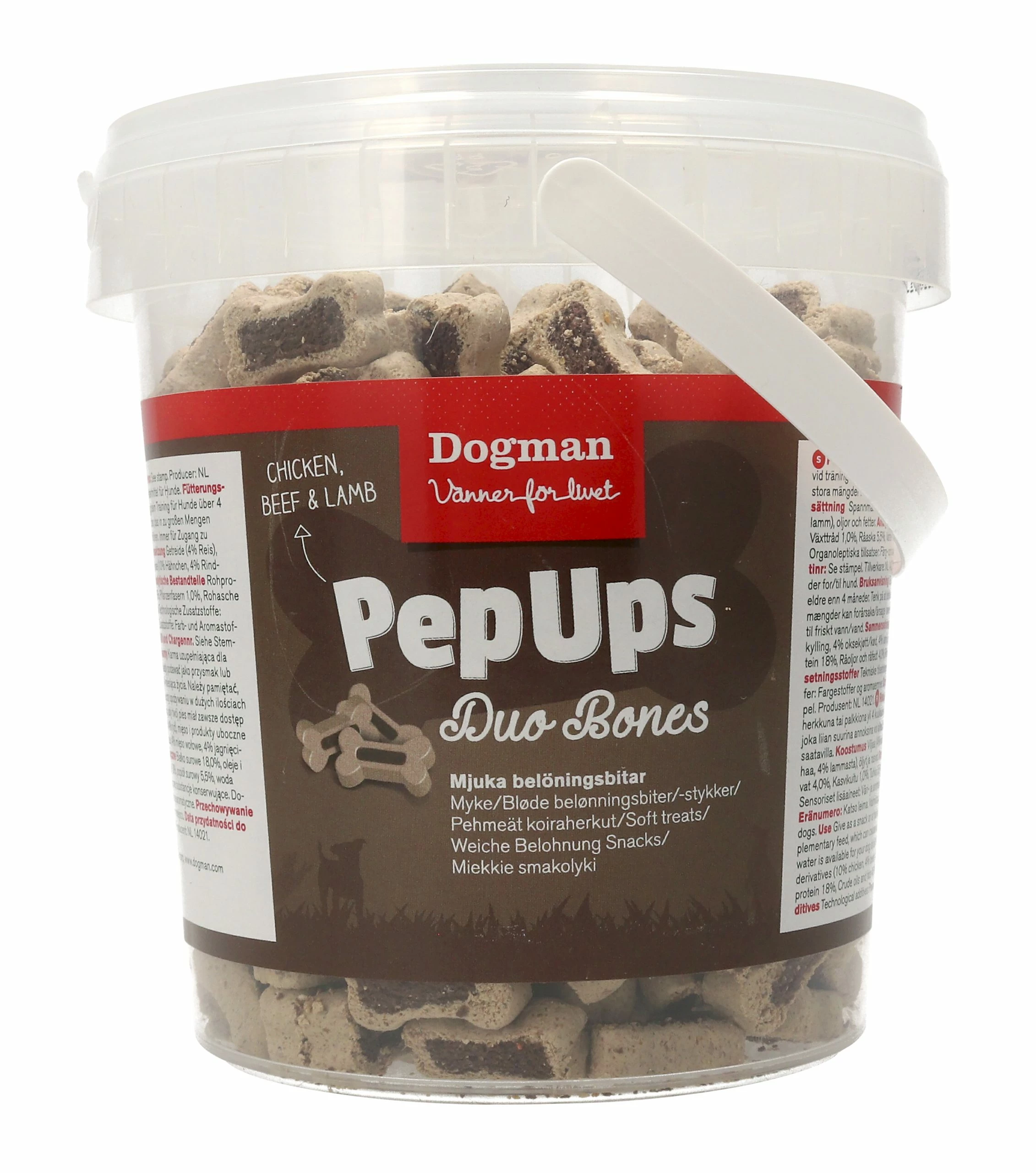Dog Man Pep Ups Duo Bones 500g